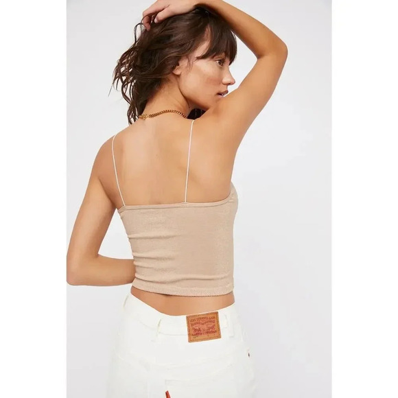 NWOT Free People Intimately Skinny Strap Seamless Brami Cami Top Multicolor M/L - Picture 2 of 9